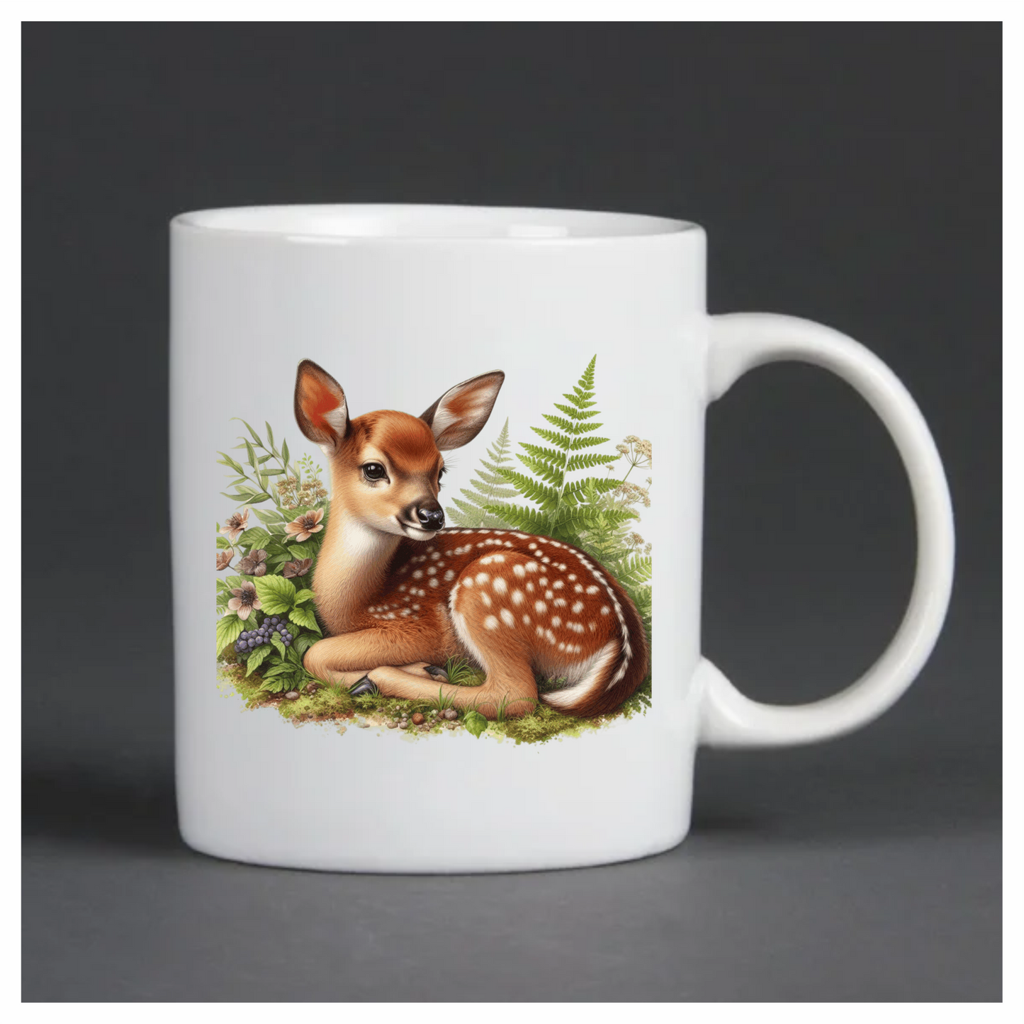 Fawn Brown Forest Fern Vinyl Sticker Decal