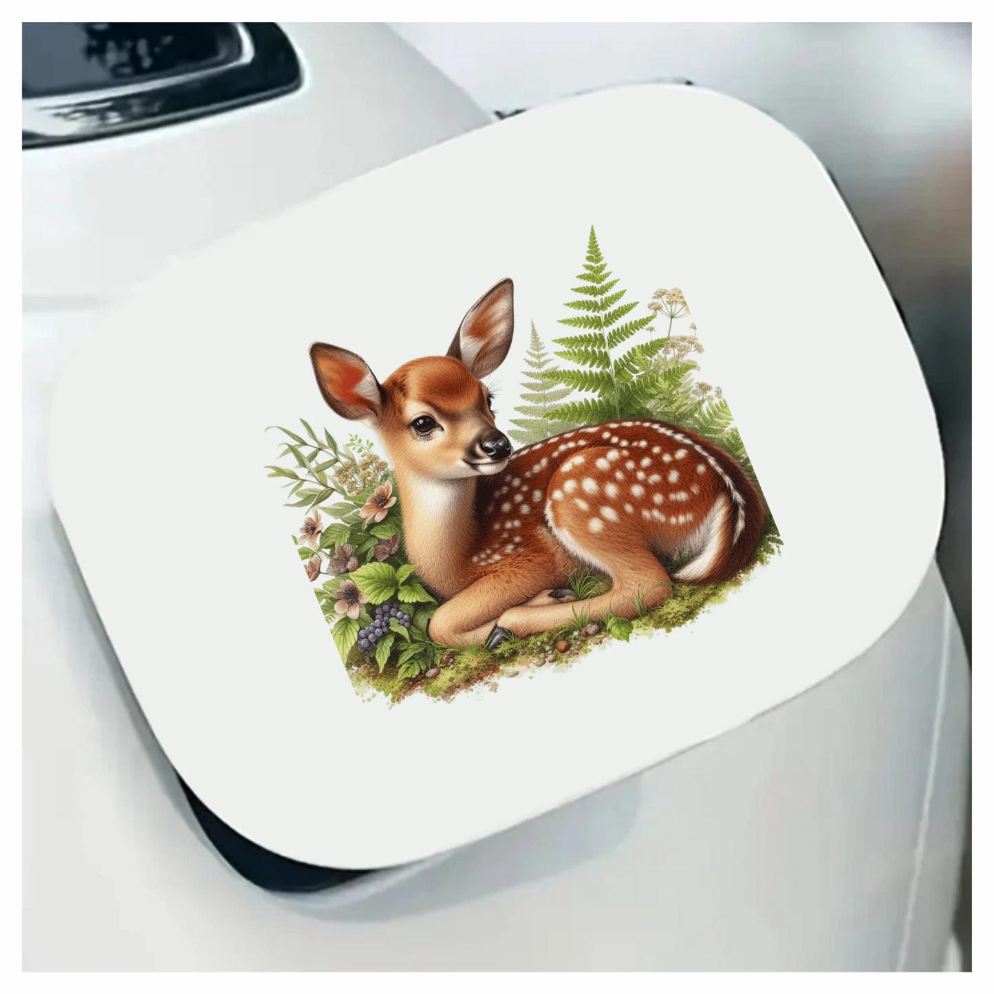 Fawn Brown Forest Fern Vinyl Sticker Decal