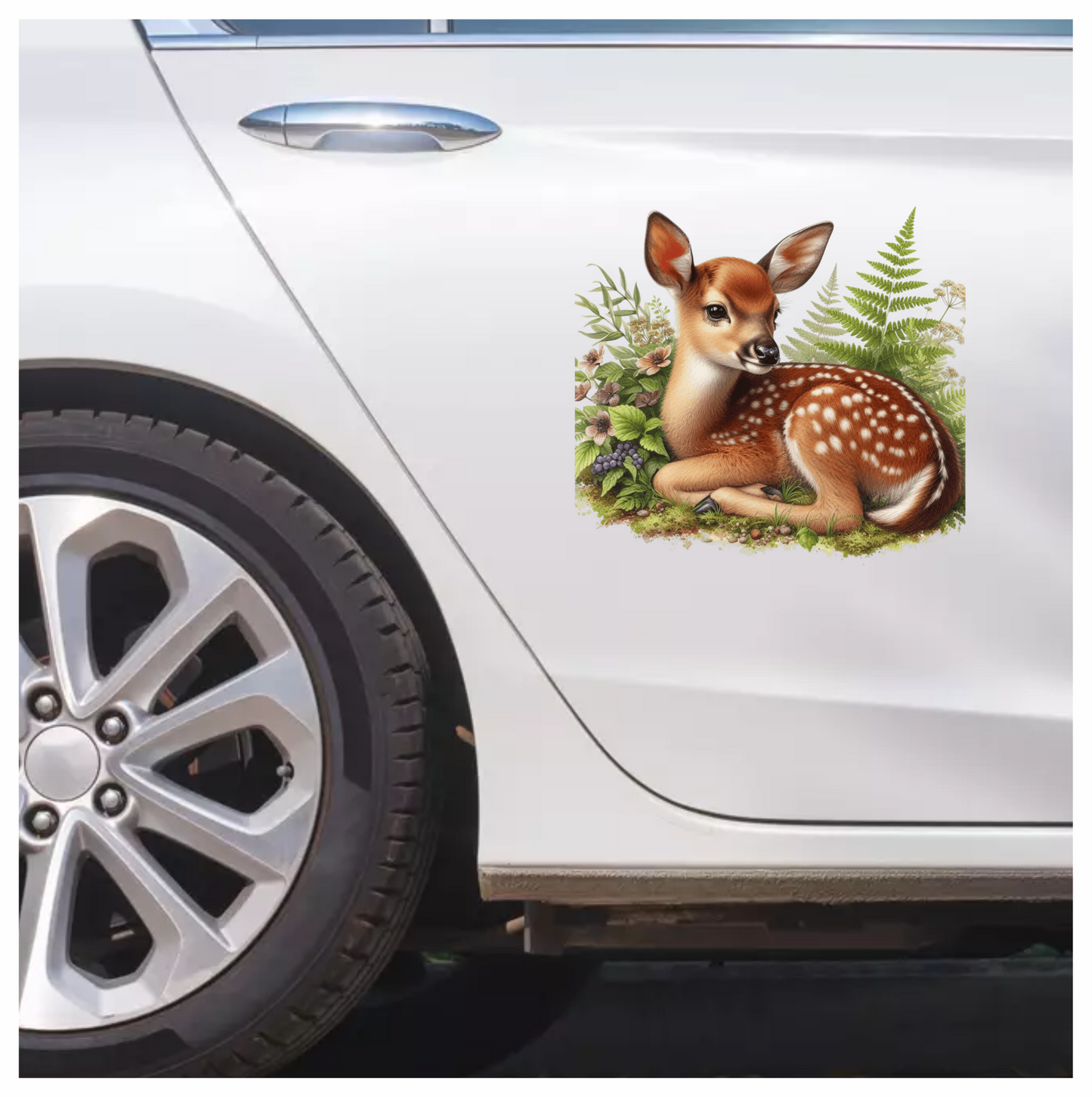 Fawn Brown Forest Fern Vinyl Sticker Decal