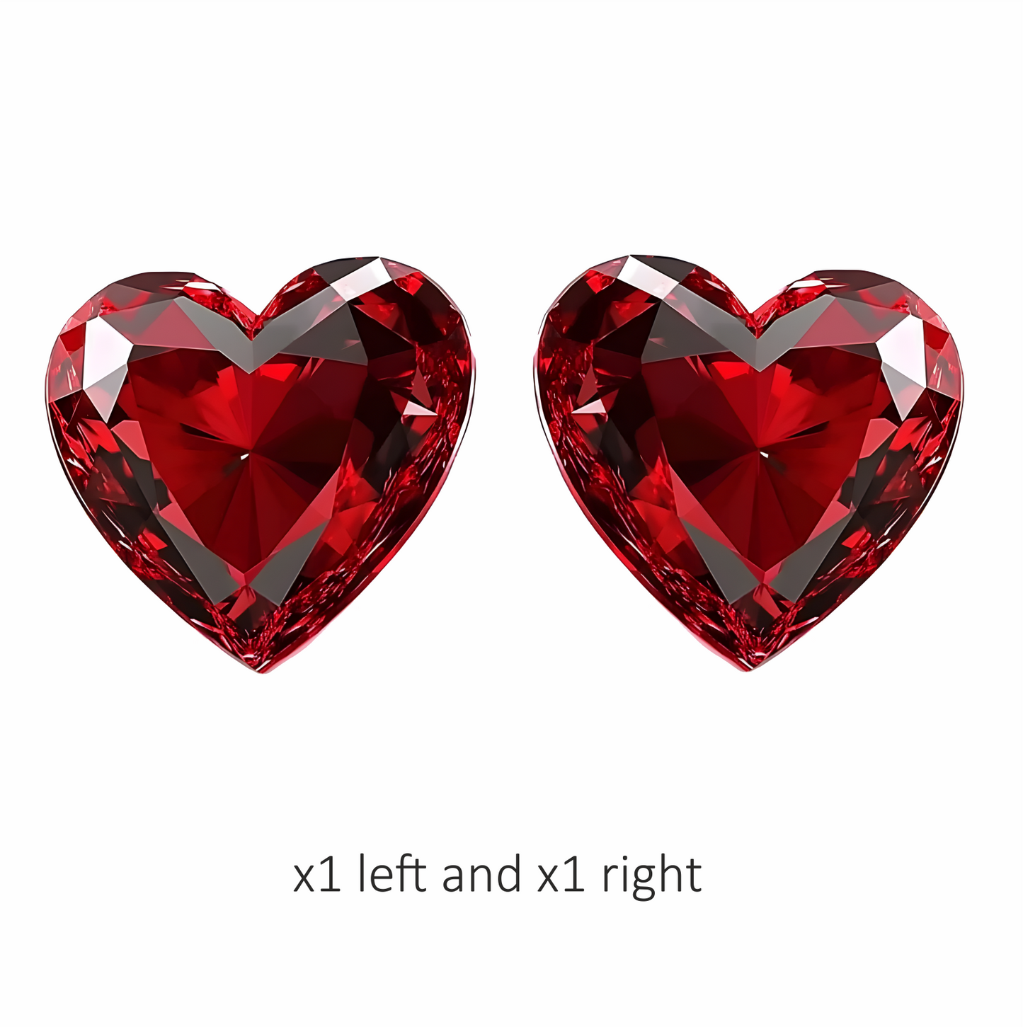 Red Heart Diamond Vinyl Sticker Decal