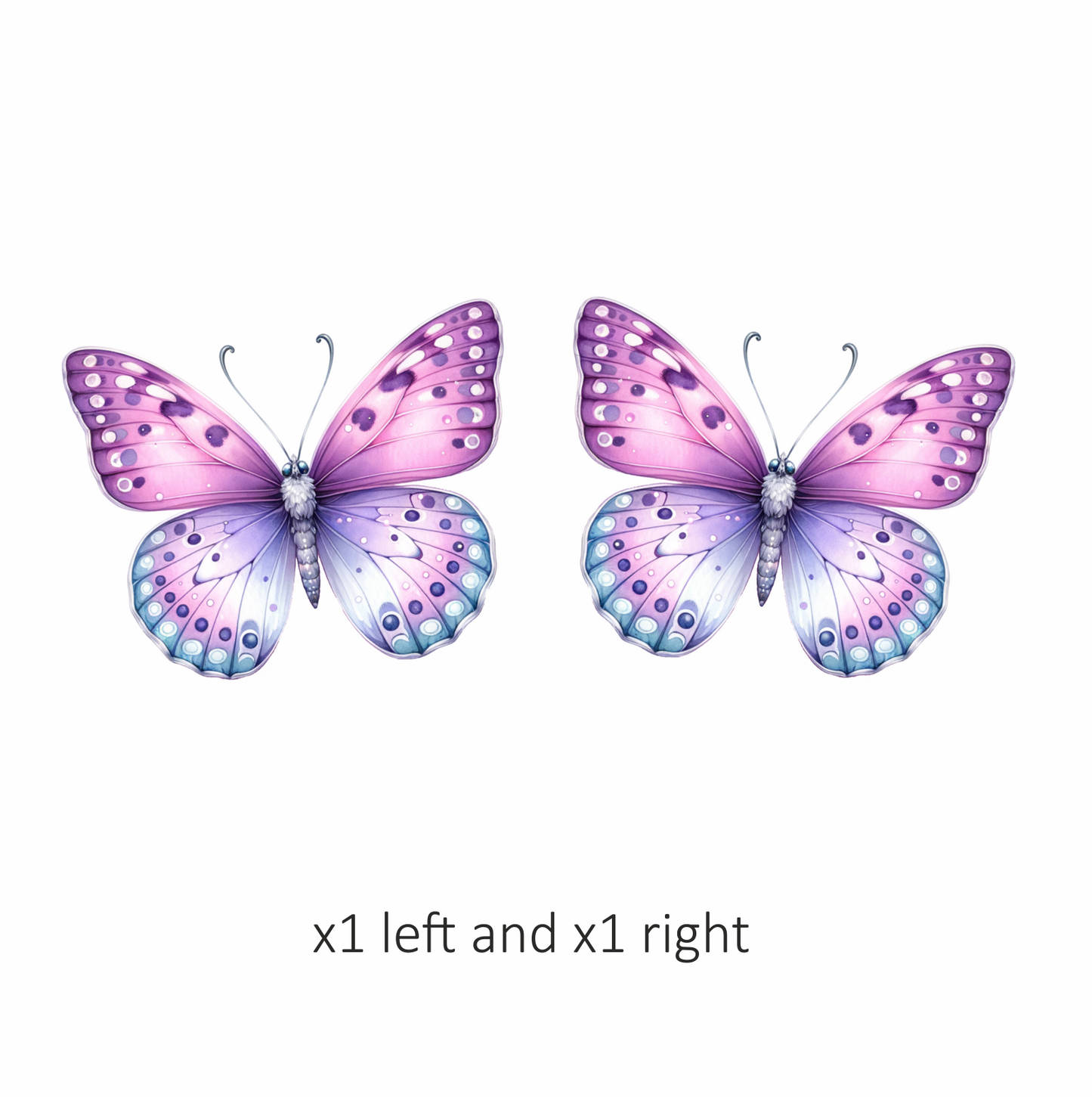 Purple Butterfly Insect Elegant Vinyl Sticker Decal