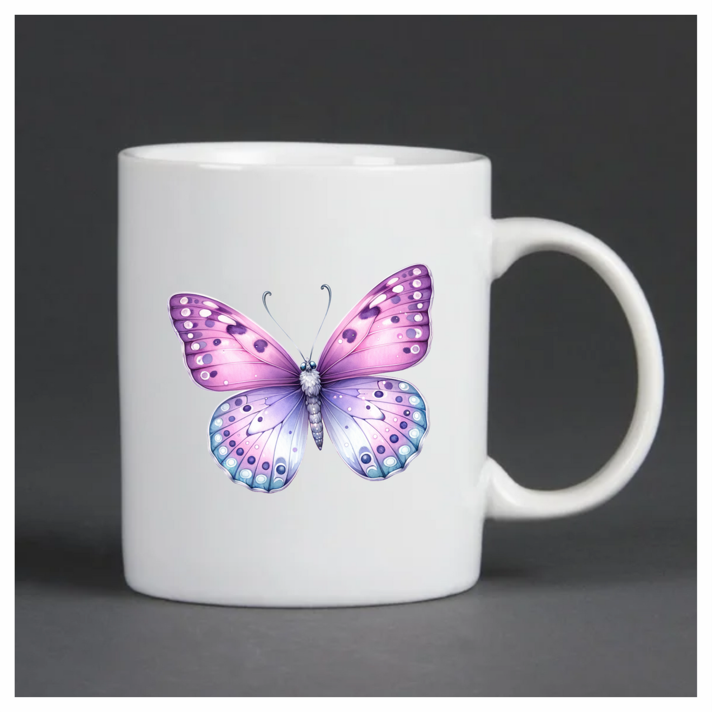 Purple Butterfly Insect Elegant Vinyl Sticker Decal
