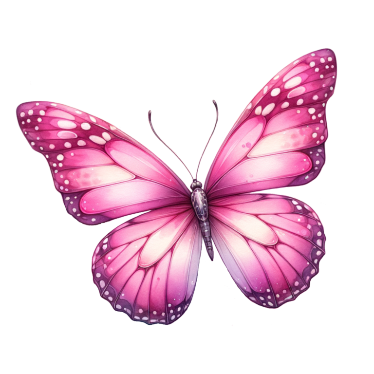 Pink Butterfly Insect Wings Vinyl Sticker Decal