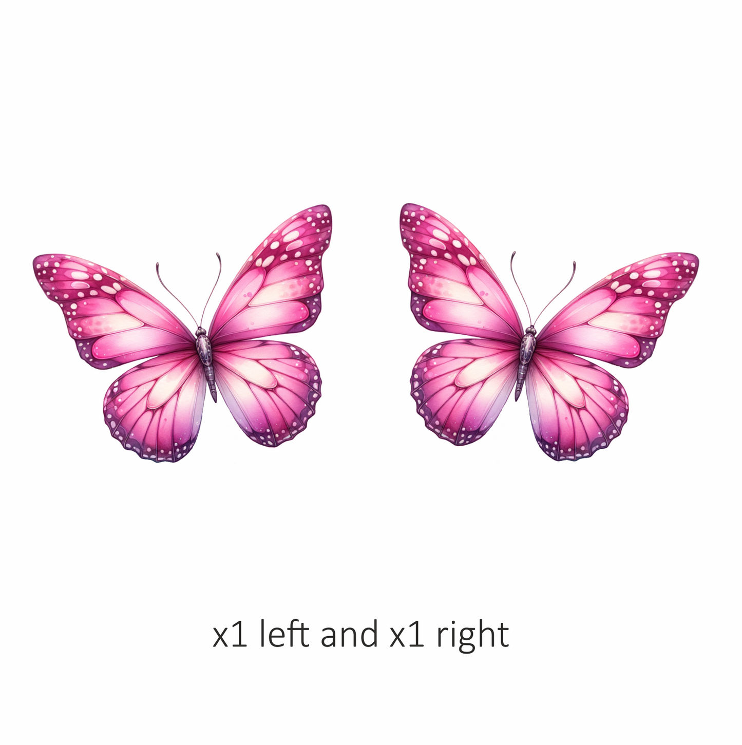 Pink Butterfly Insect Wings Vinyl Sticker Decal
