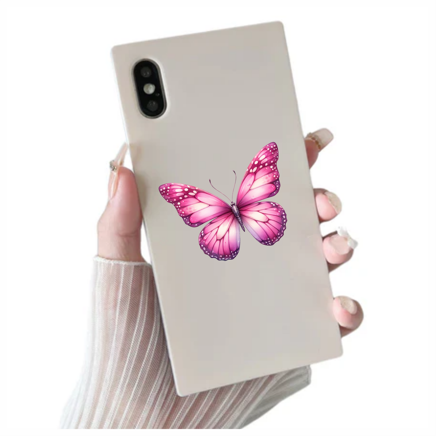 Pink Butterfly Insect Wings Vinyl Sticker Decal