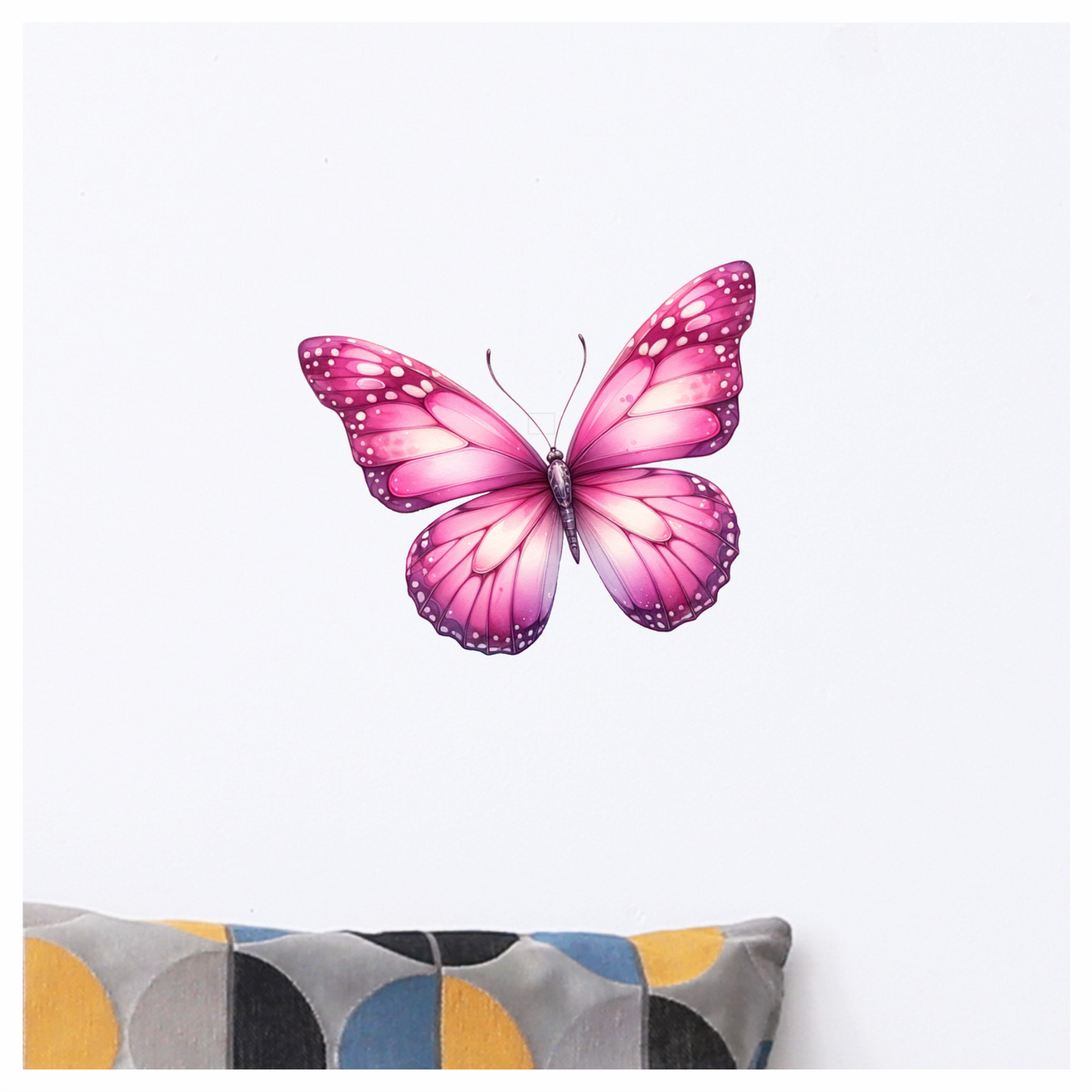 Pink Butterfly Insect Wings Vinyl Sticker Decal