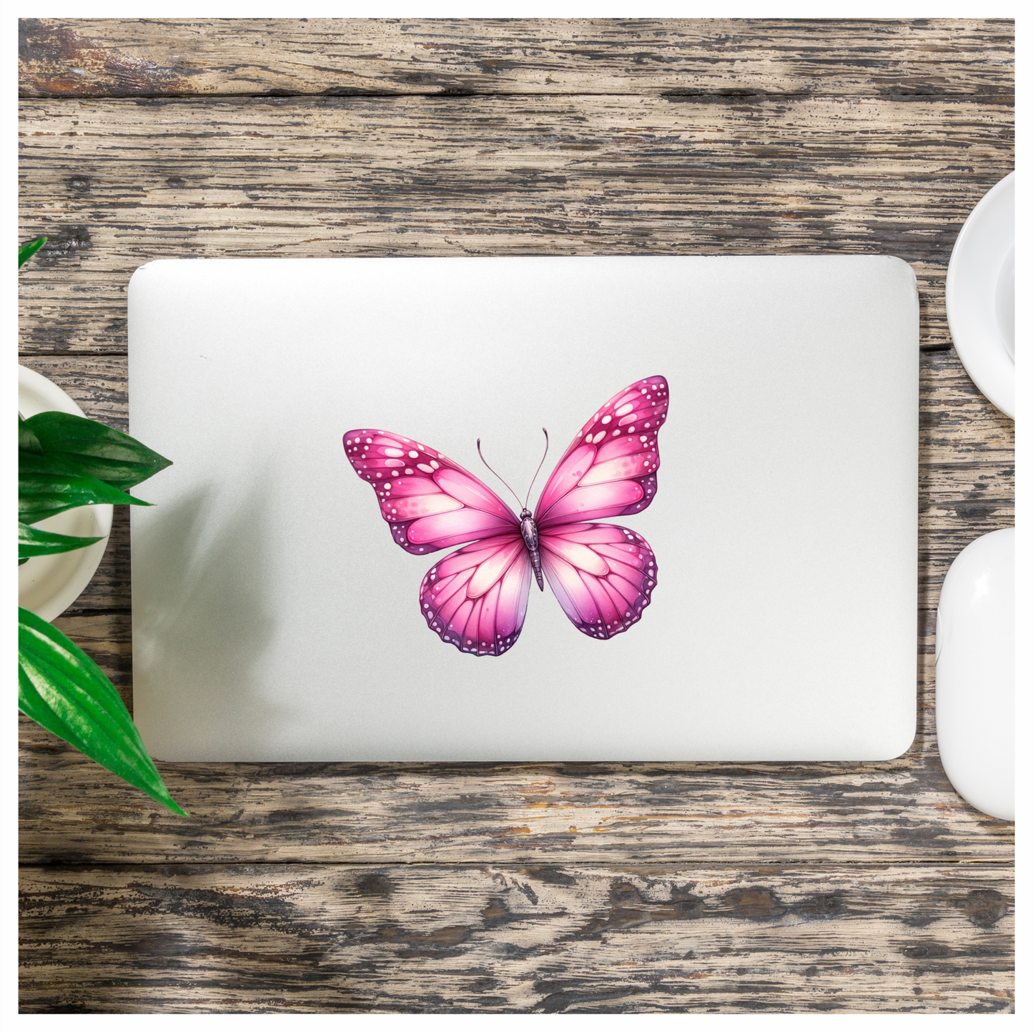 Pink Butterfly Insect Wings Vinyl Sticker Decal