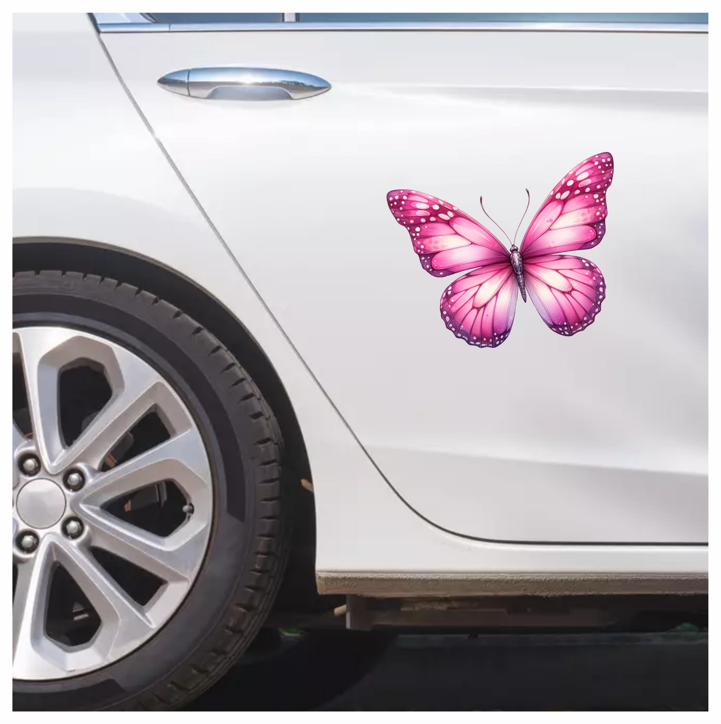 Pink Butterfly Insect Wings Vinyl Sticker Decal