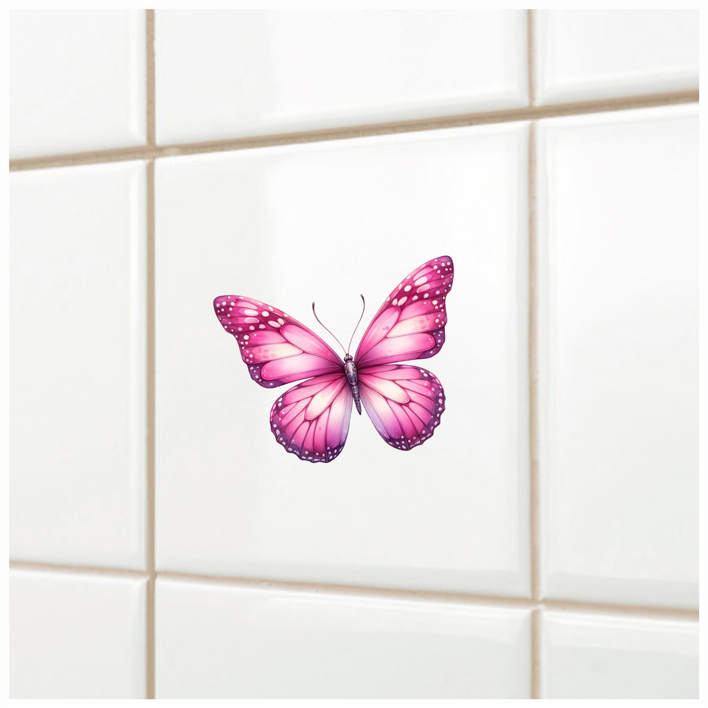 Pink Butterfly Insect Wings Vinyl Sticker Decal
