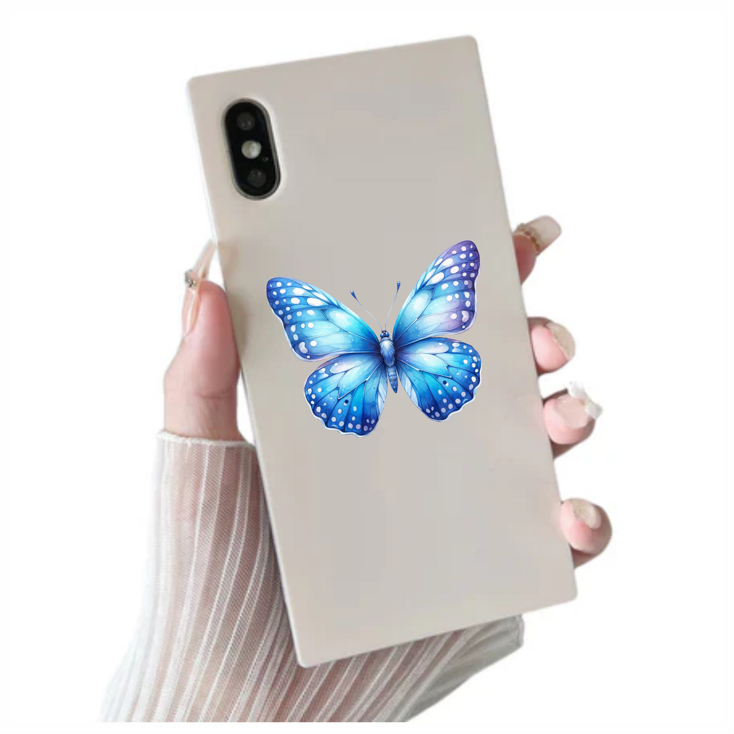 Blue Butterfly Insect Wing Vinyl Sticker Decal