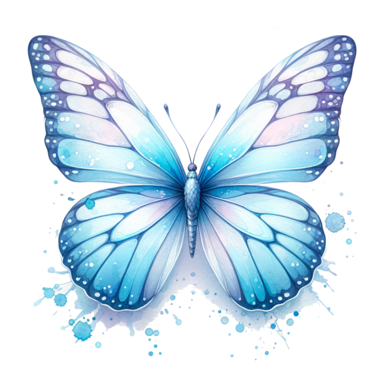 Blue Butterfly Animal Vinyl Sticker Decal