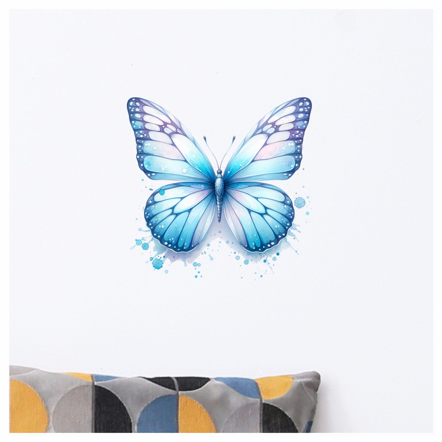 Blue Butterfly Animal Vinyl Sticker Decal
