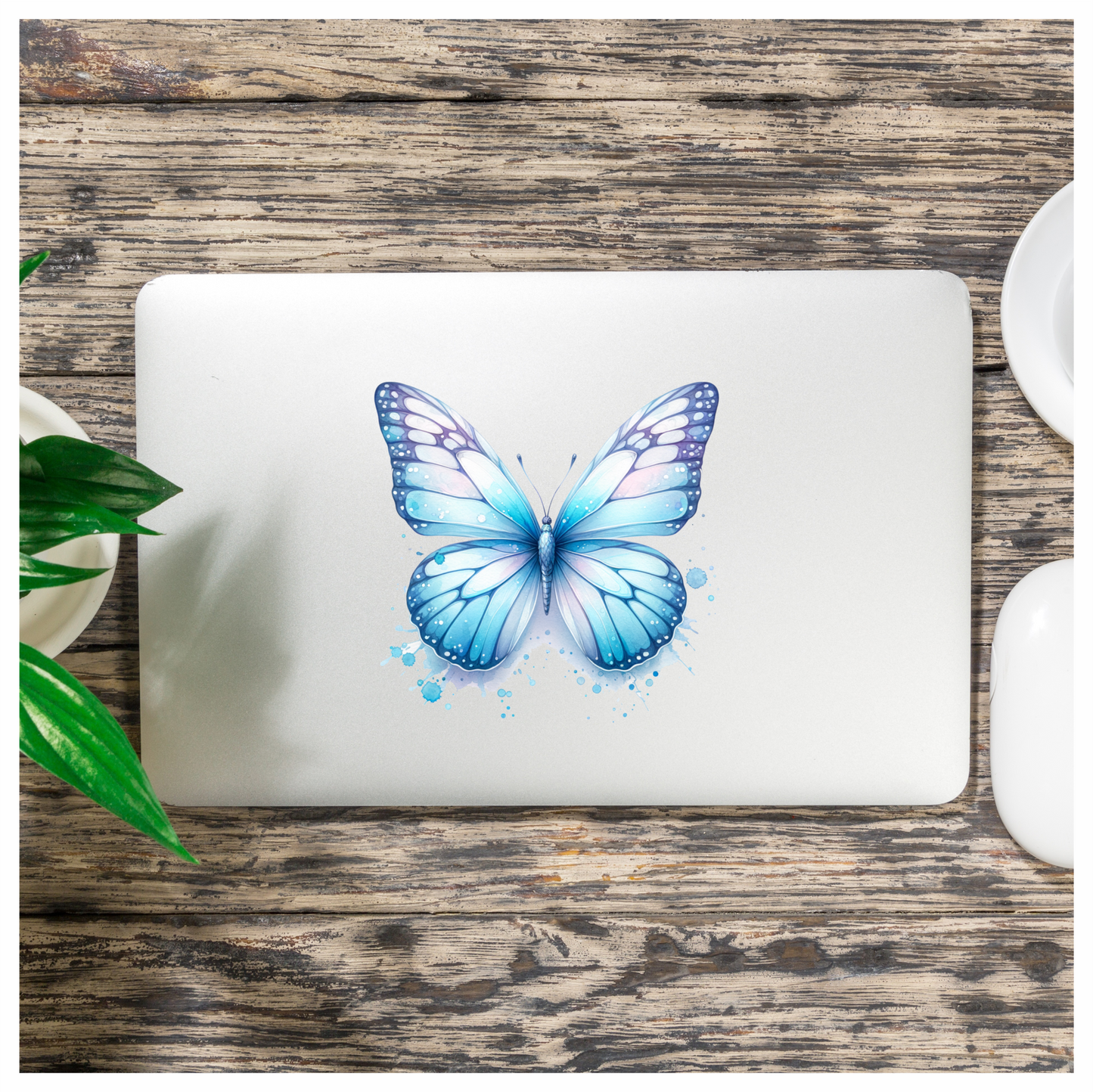 Blue Butterfly Animal Vinyl Sticker Decal