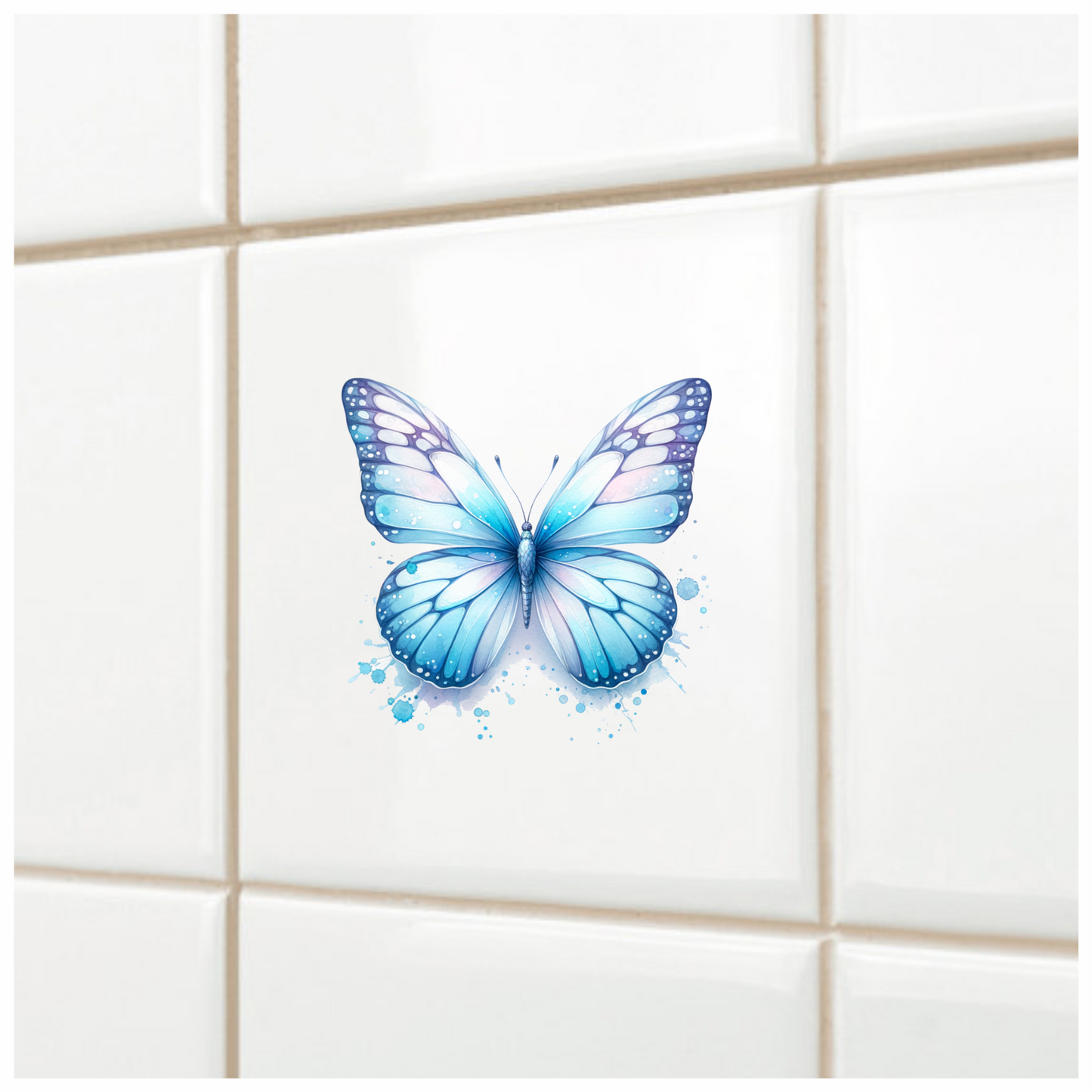 Blue Butterfly Animal Vinyl Sticker Decal