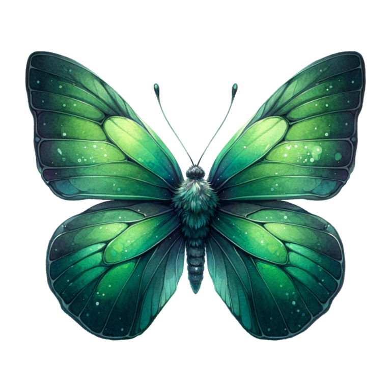 Green Butterfly Insect Nature Vinyl Sticker Decal