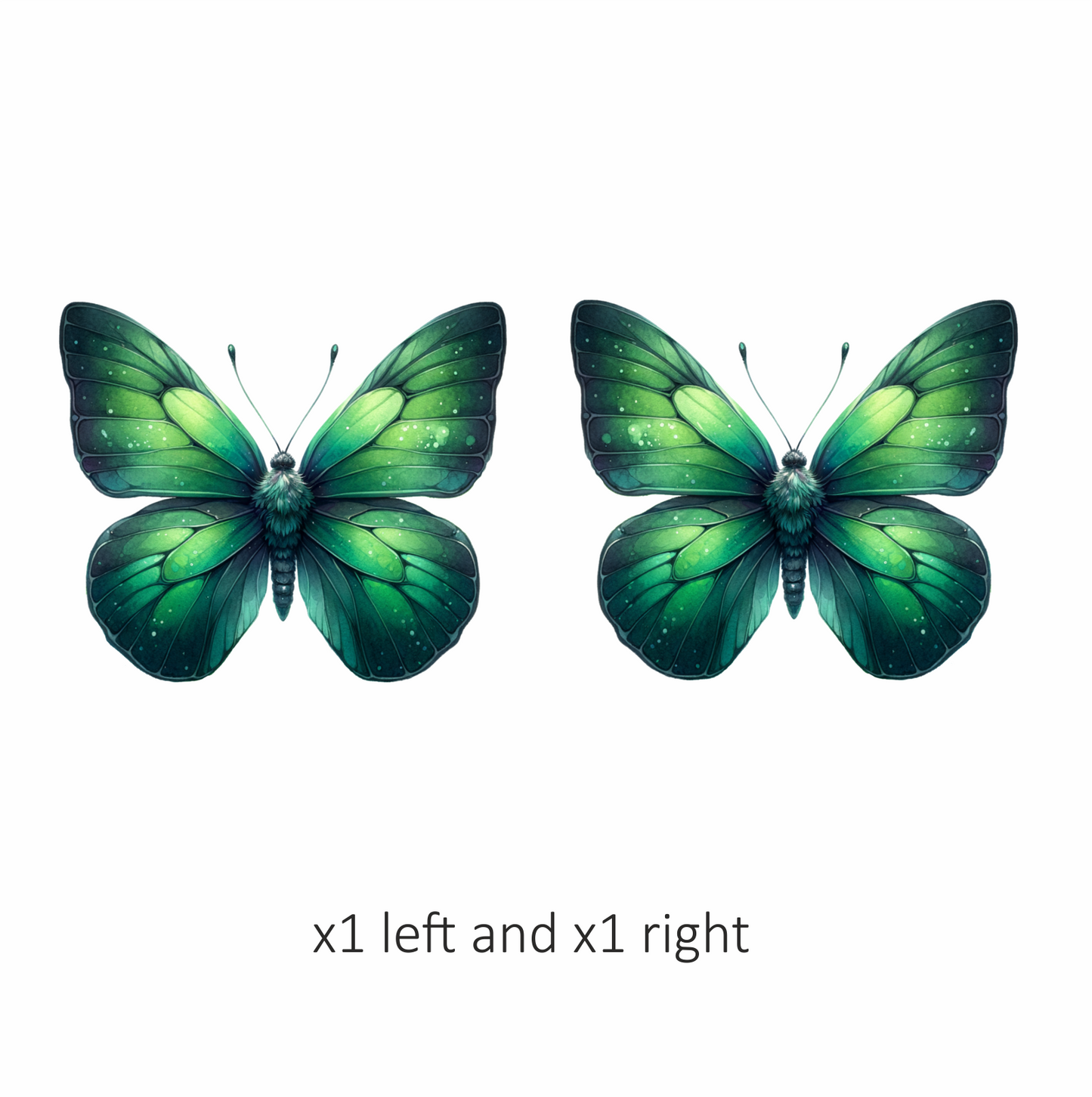 Green Butterfly Insect Nature Vinyl Sticker Decal