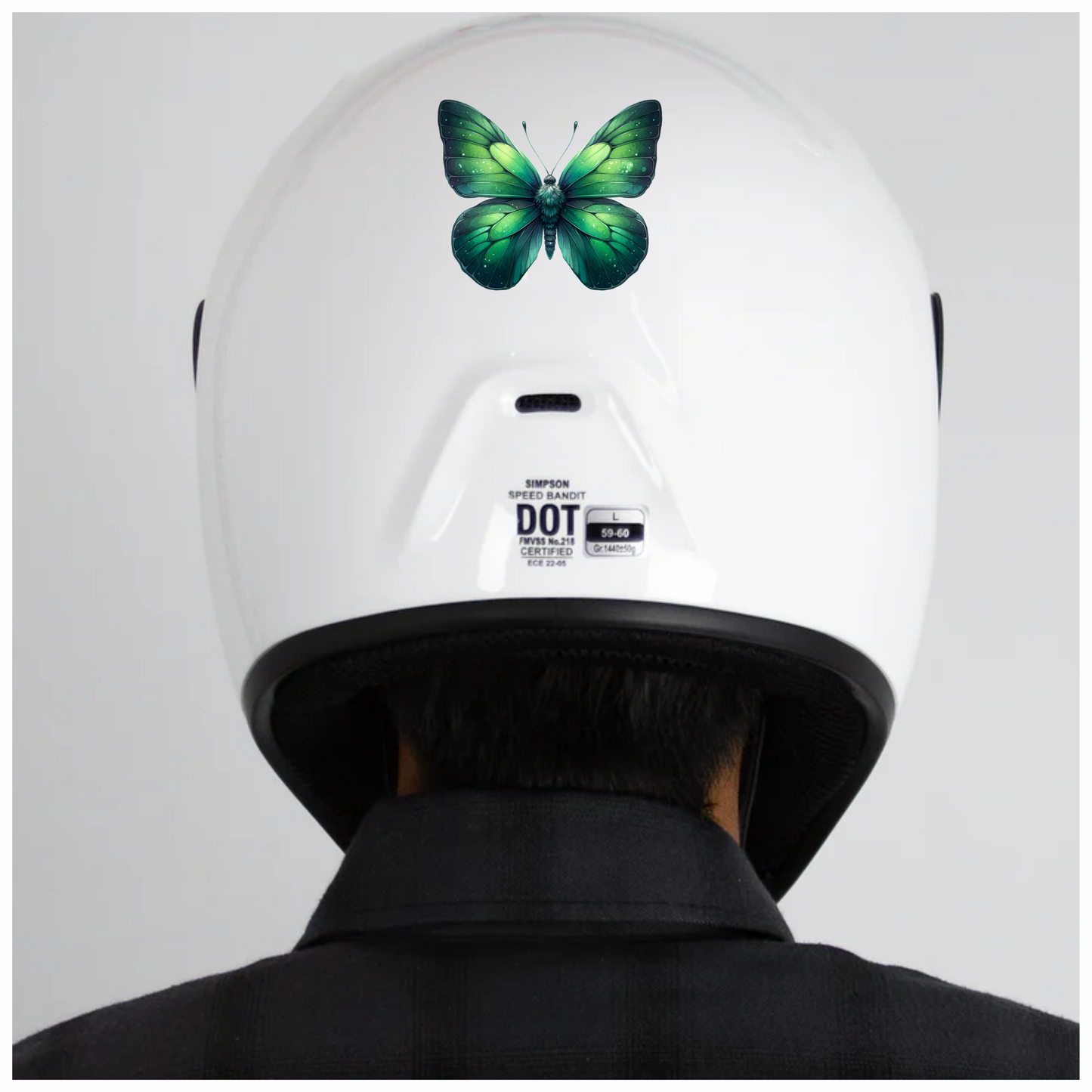 Green Butterfly Insect Nature Vinyl Sticker Decal