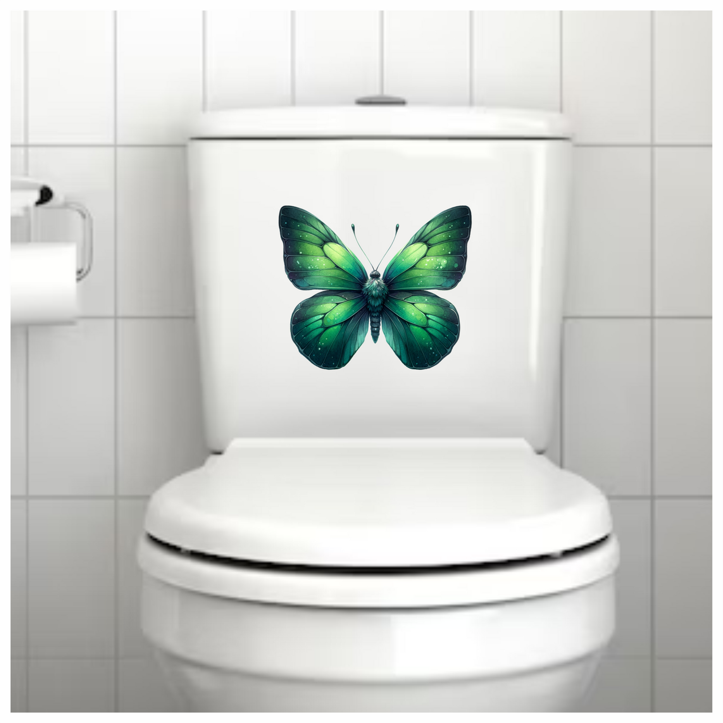 Green Butterfly Insect Nature Vinyl Sticker Decal