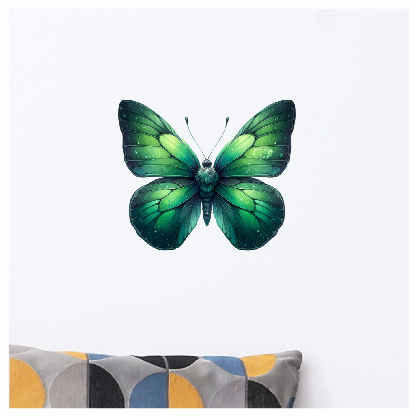 Green Butterfly Insect Nature Vinyl Sticker Decal
