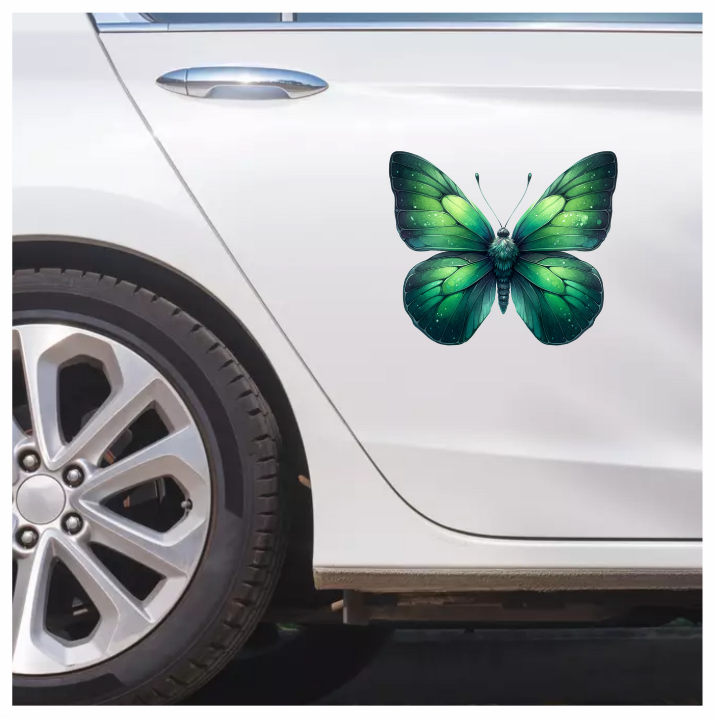 Green Butterfly Insect Nature Vinyl Sticker Decal
