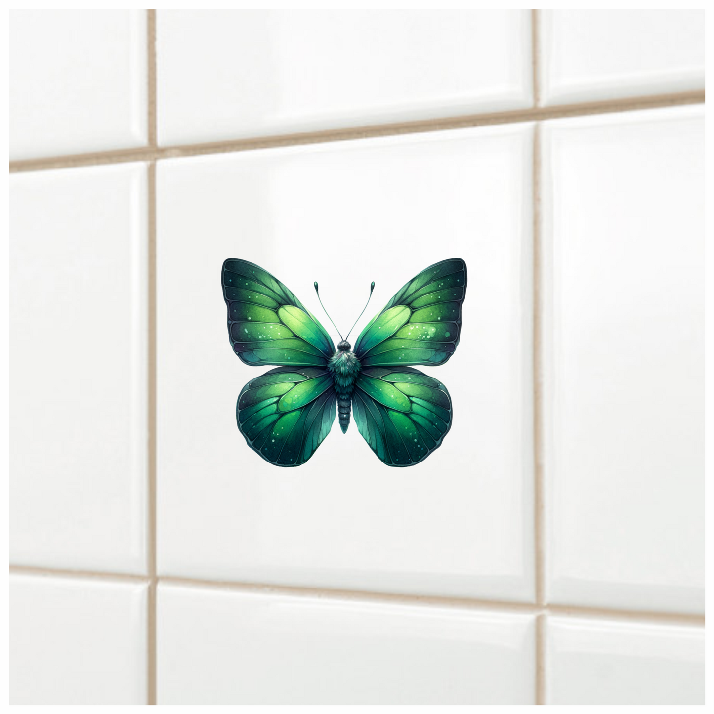 Green Butterfly Insect Nature Vinyl Sticker Decal