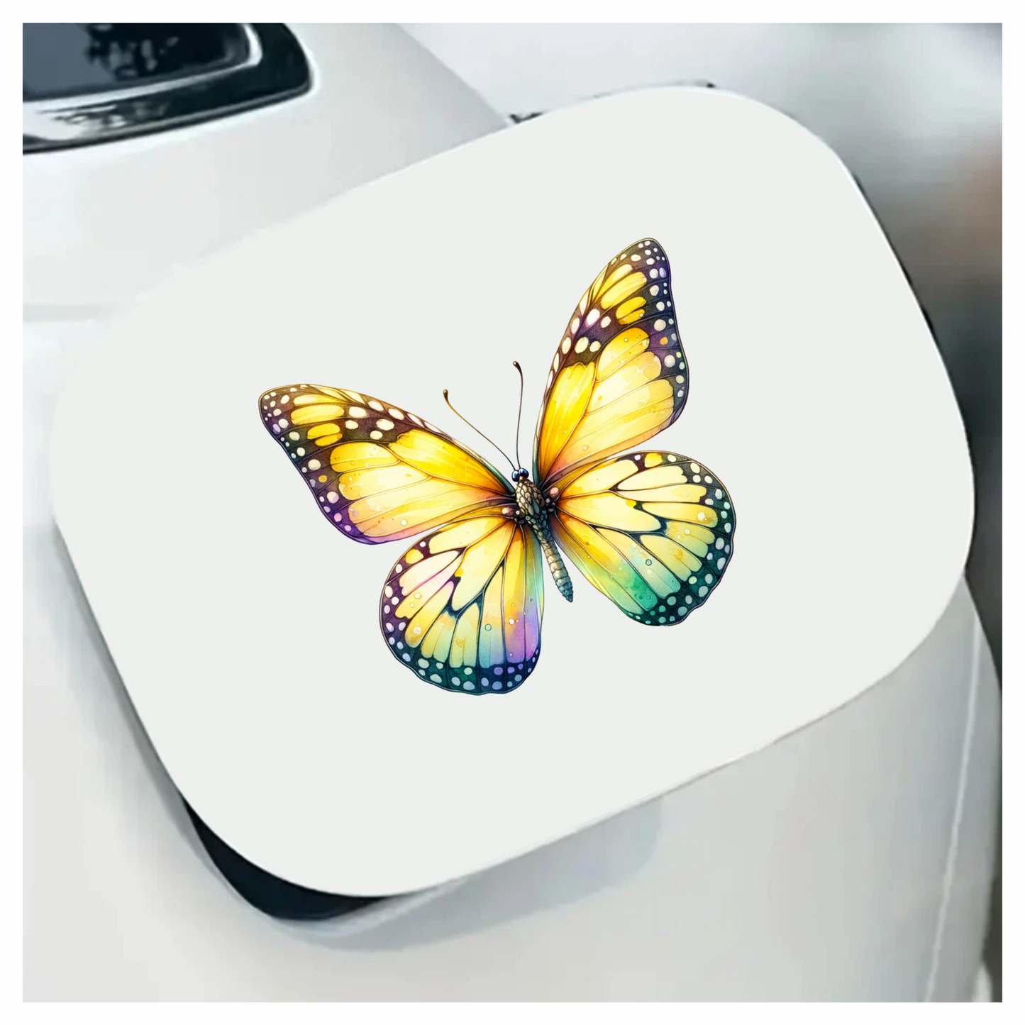 Yellow Butterfly Insect Colorful Vinyl Sticker Decal