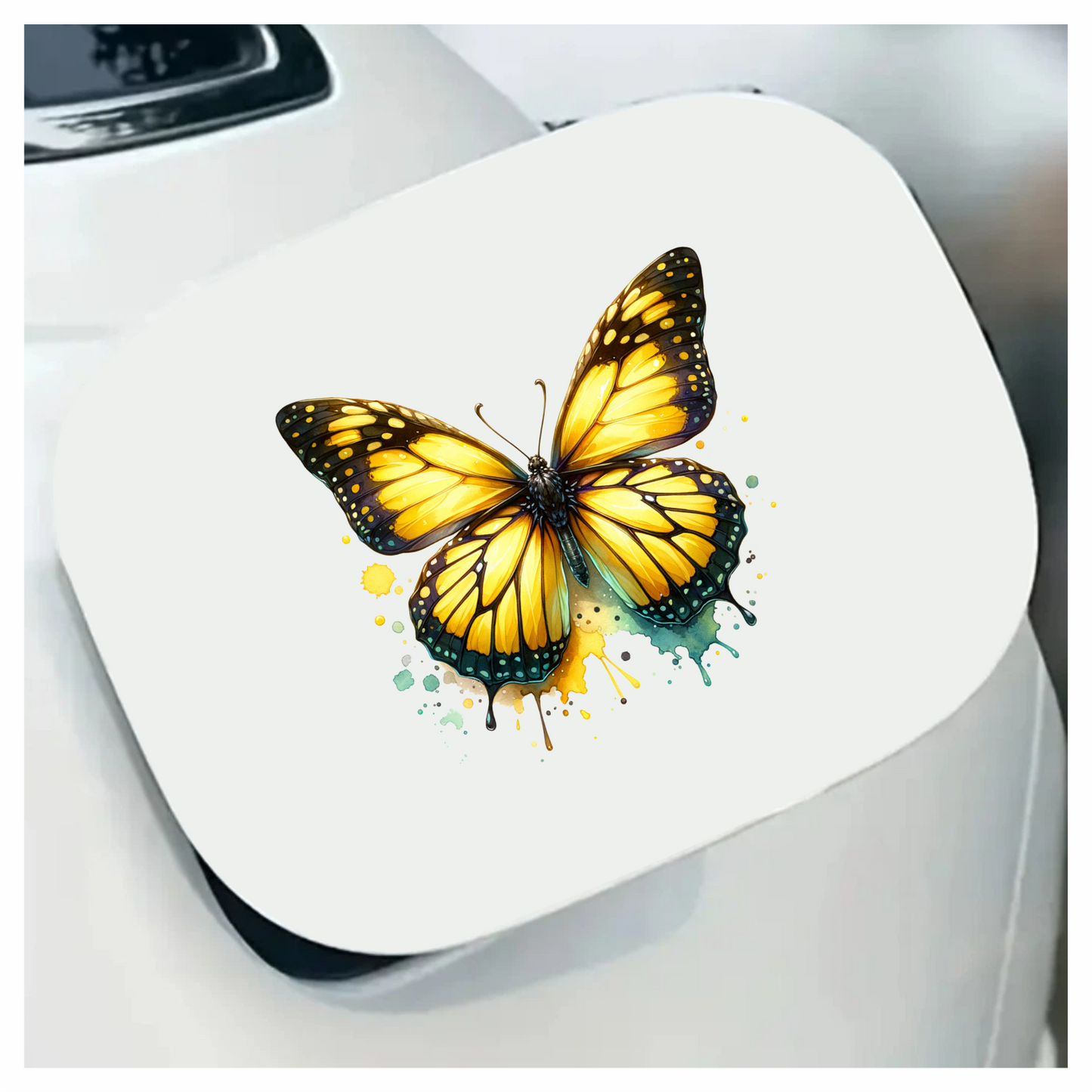 Yellow Butterfly Animal Vinyl Sticker Decal