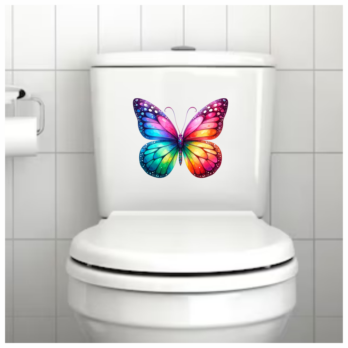 Butterfly Colorful Wings Insect Bright Vinyl Sticker Decal