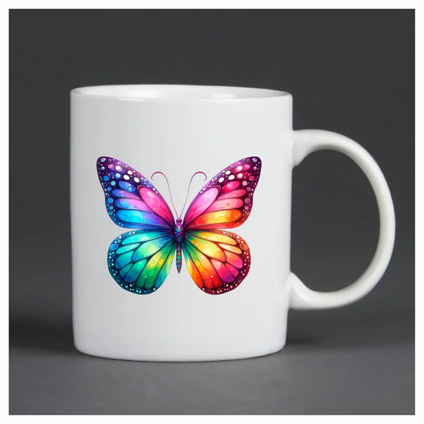 Butterfly Colorful Wings Insect Bright Vinyl Sticker Decal