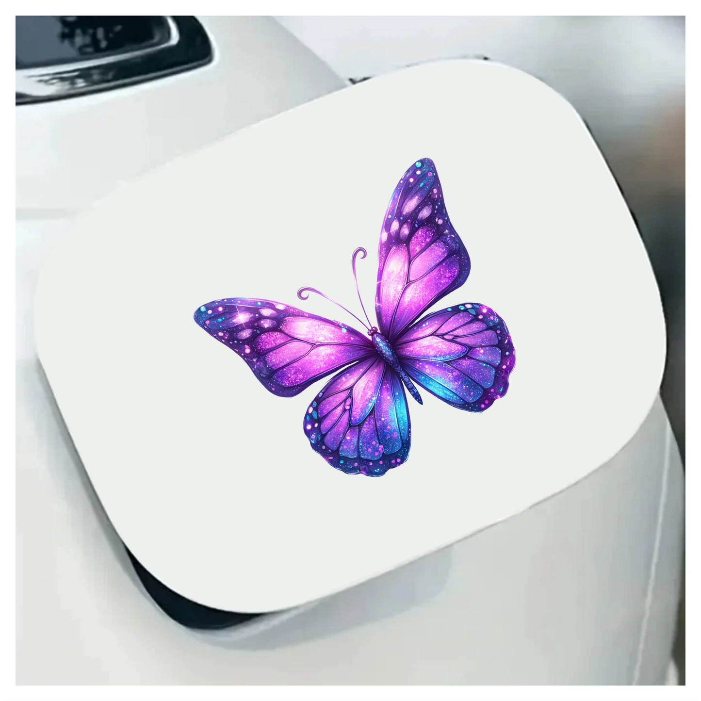 Purple Butterfly Wings Sparkle Vinyl Sticker Decal