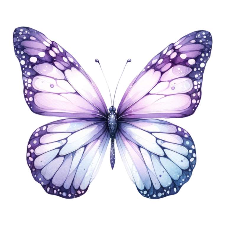 Purple Butterfly Insect Wings Vinyl Sticker Decal
