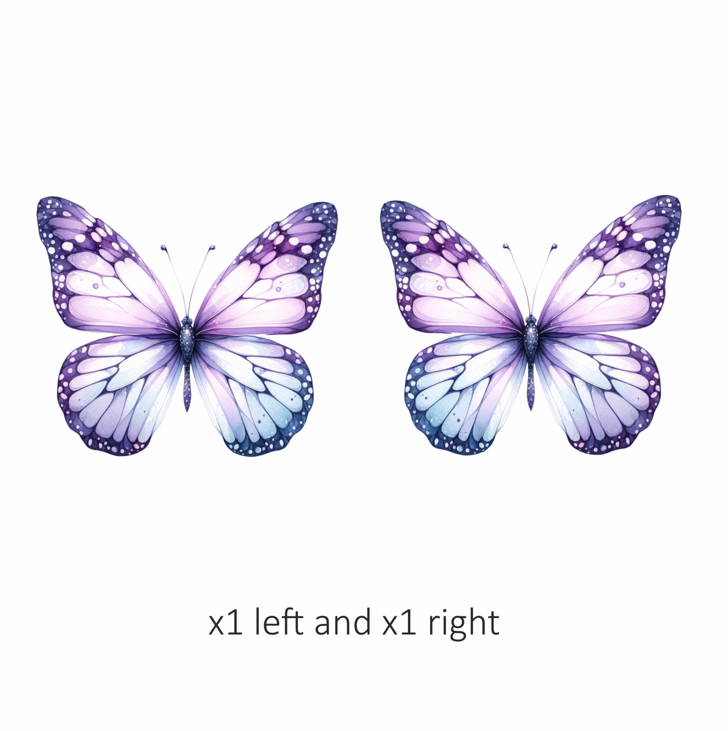 Purple Butterfly Insect Wings Vinyl Sticker Decal