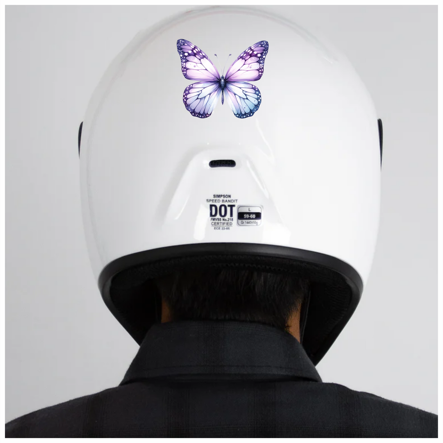 Purple Butterfly Insect Wings Vinyl Sticker Decal