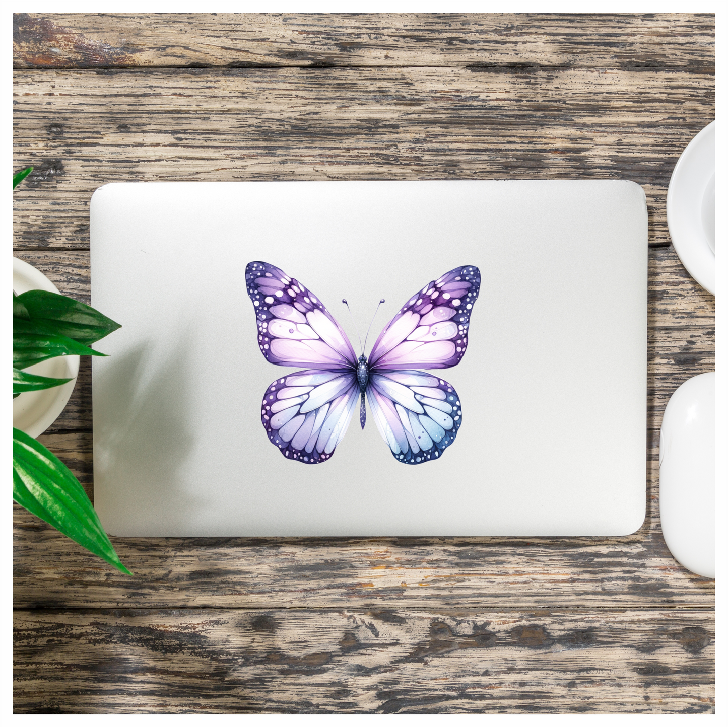 Purple Butterfly Insect Wings Vinyl Sticker Decal