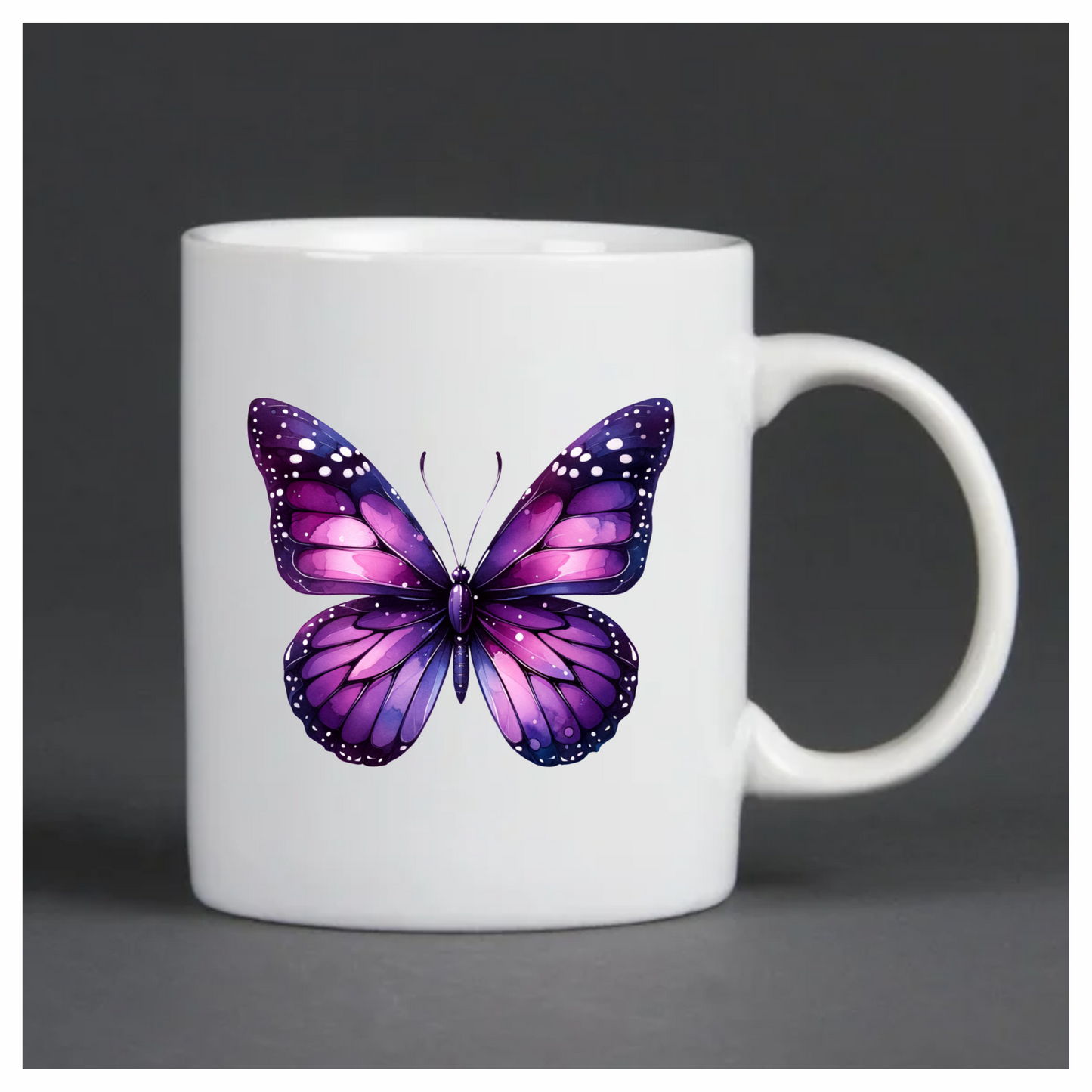 Purple Butterfly Watercolor Animal Vinyl Sticker Decal