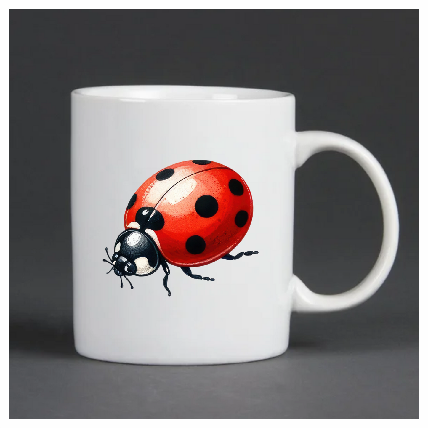 Red Ladybug Black Spots Vinyl Sticker Decal