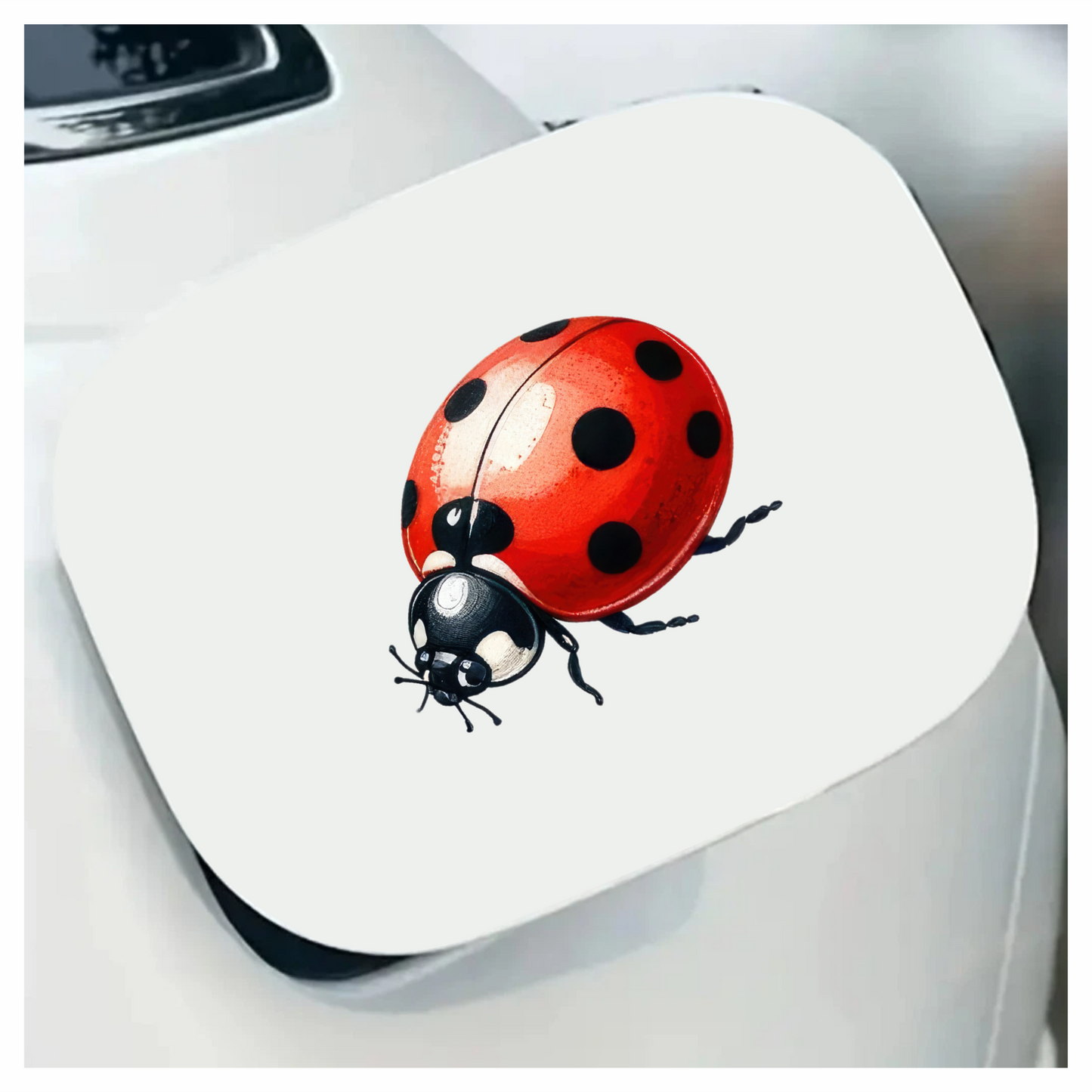 Red Ladybug Black Spots Vinyl Sticker Decal