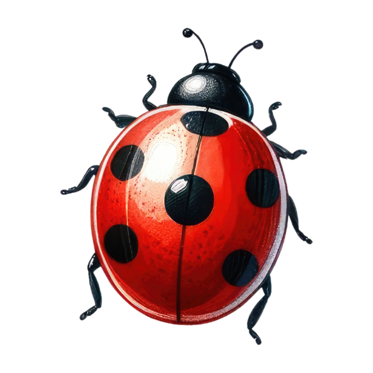 Red Ladybug Insect Black Spots Vinyl Sticker Decal