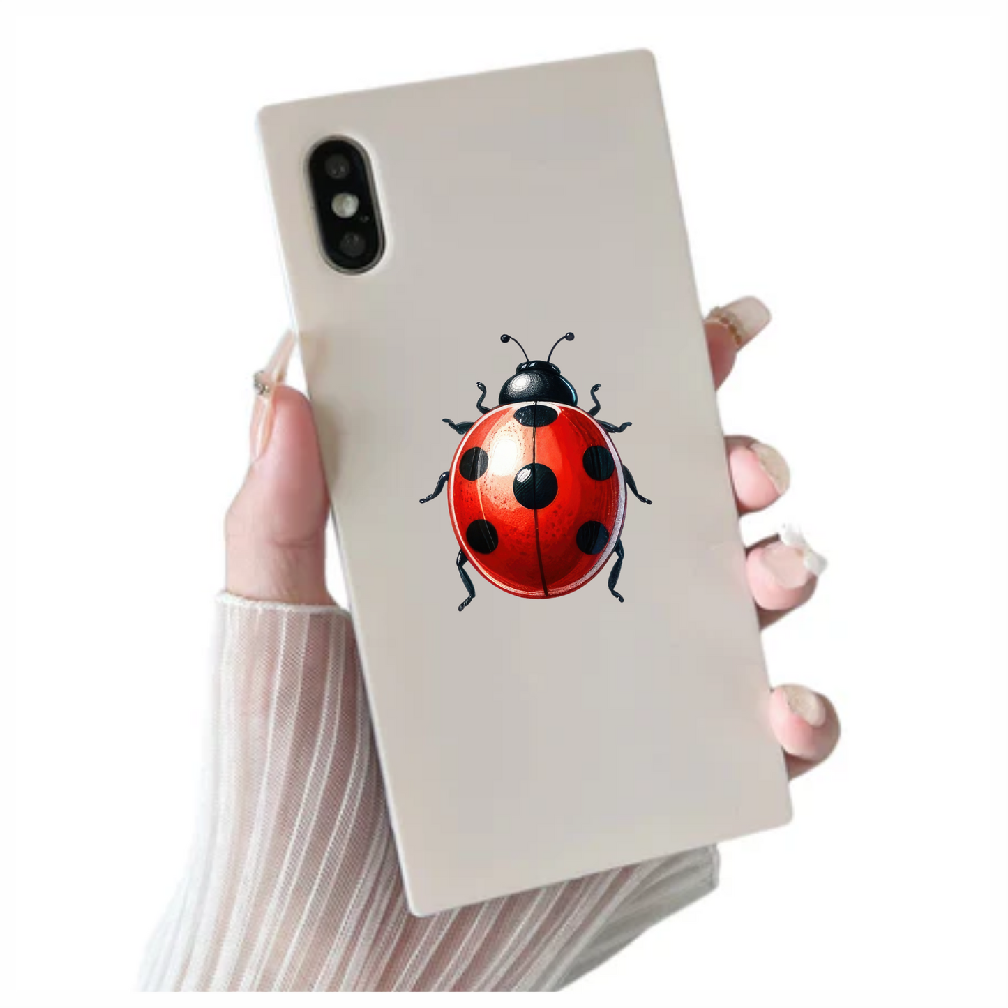 Red Ladybug Insect Black Spots Vinyl Sticker Decal