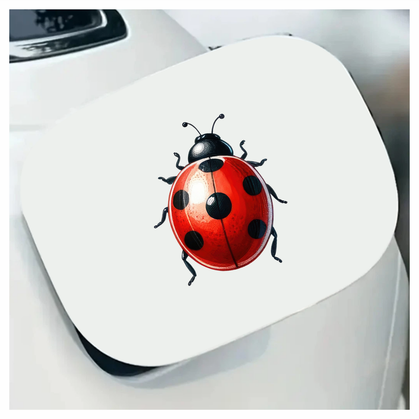 Red Ladybug Insect Black Spots Vinyl Sticker Decal