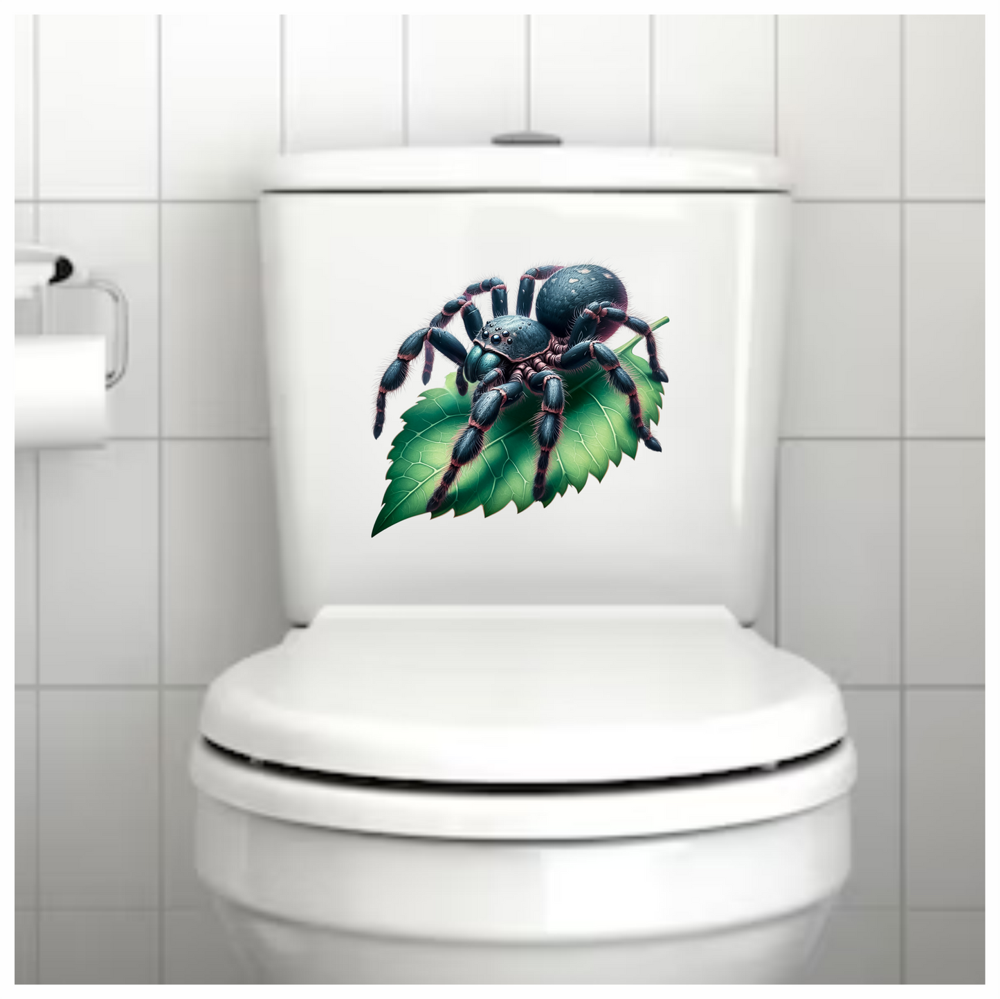 Spider Blue Tarantula Leaf Vinyl Sticker Decal