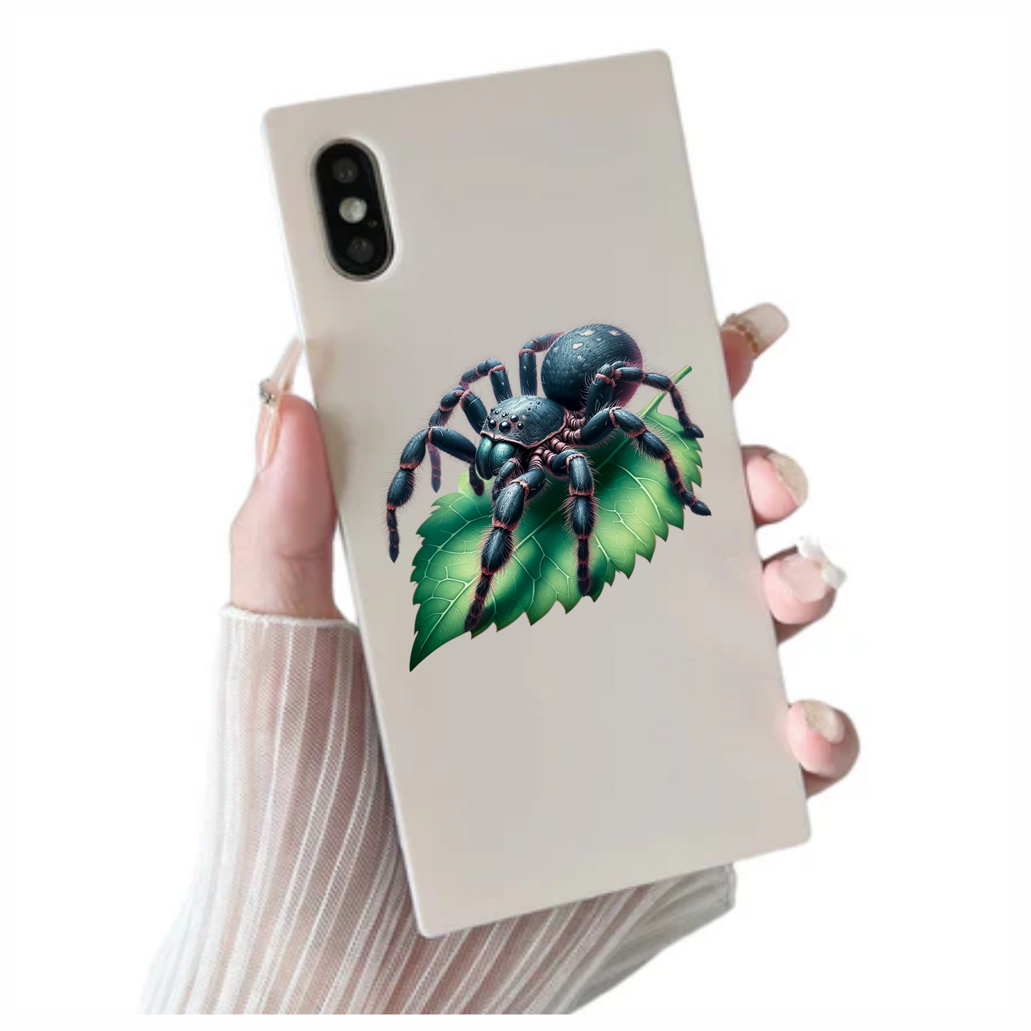 Spider Blue Tarantula Leaf Vinyl Sticker Decal