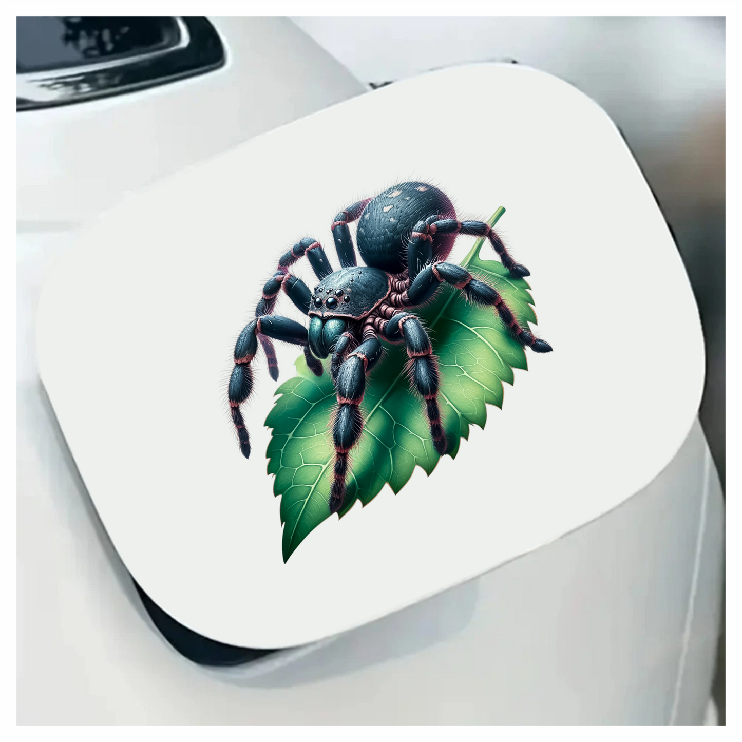 Spider Blue Tarantula Leaf Vinyl Sticker Decal