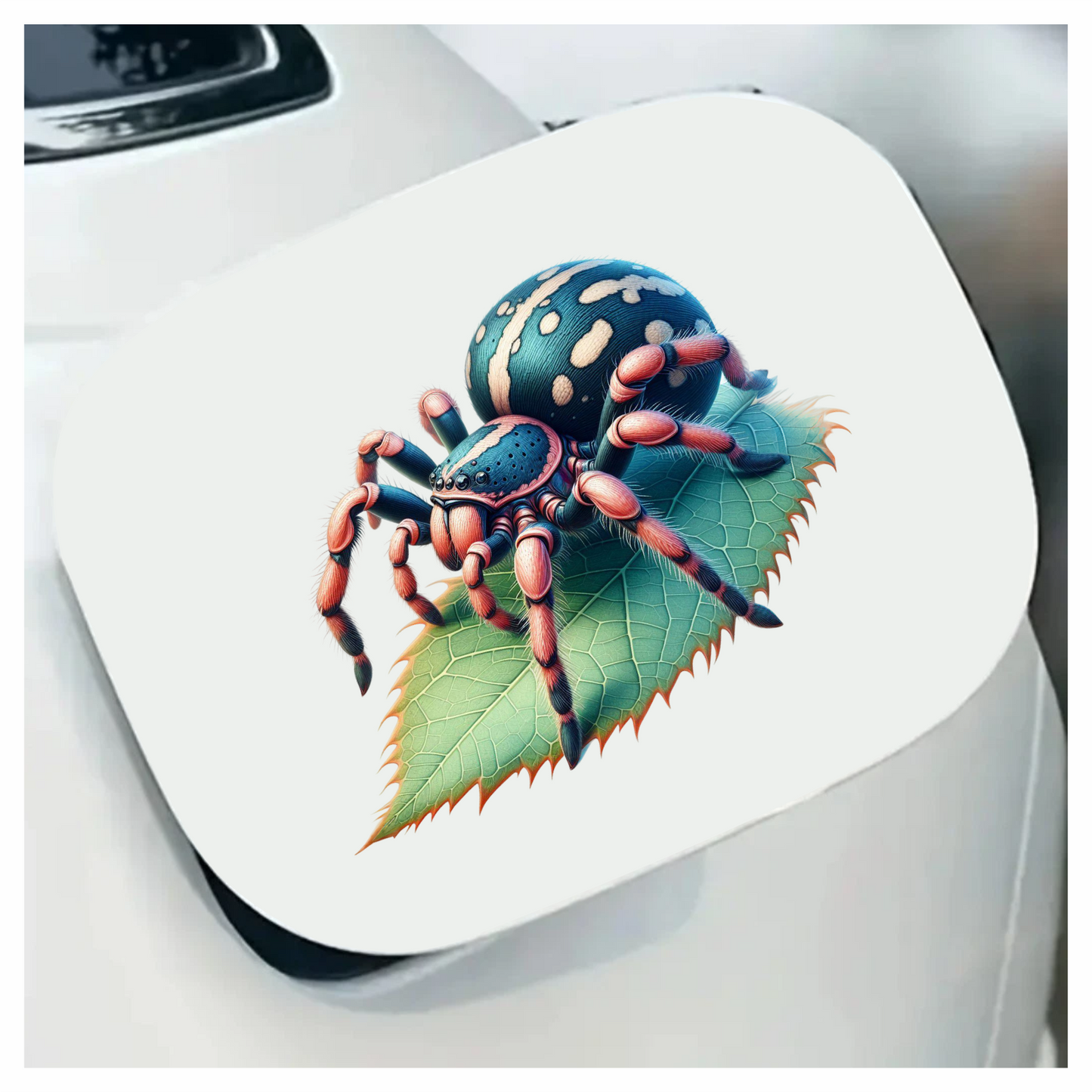 Spider Blue Leaf Tarantula Nature Vinyl Sticker Decal