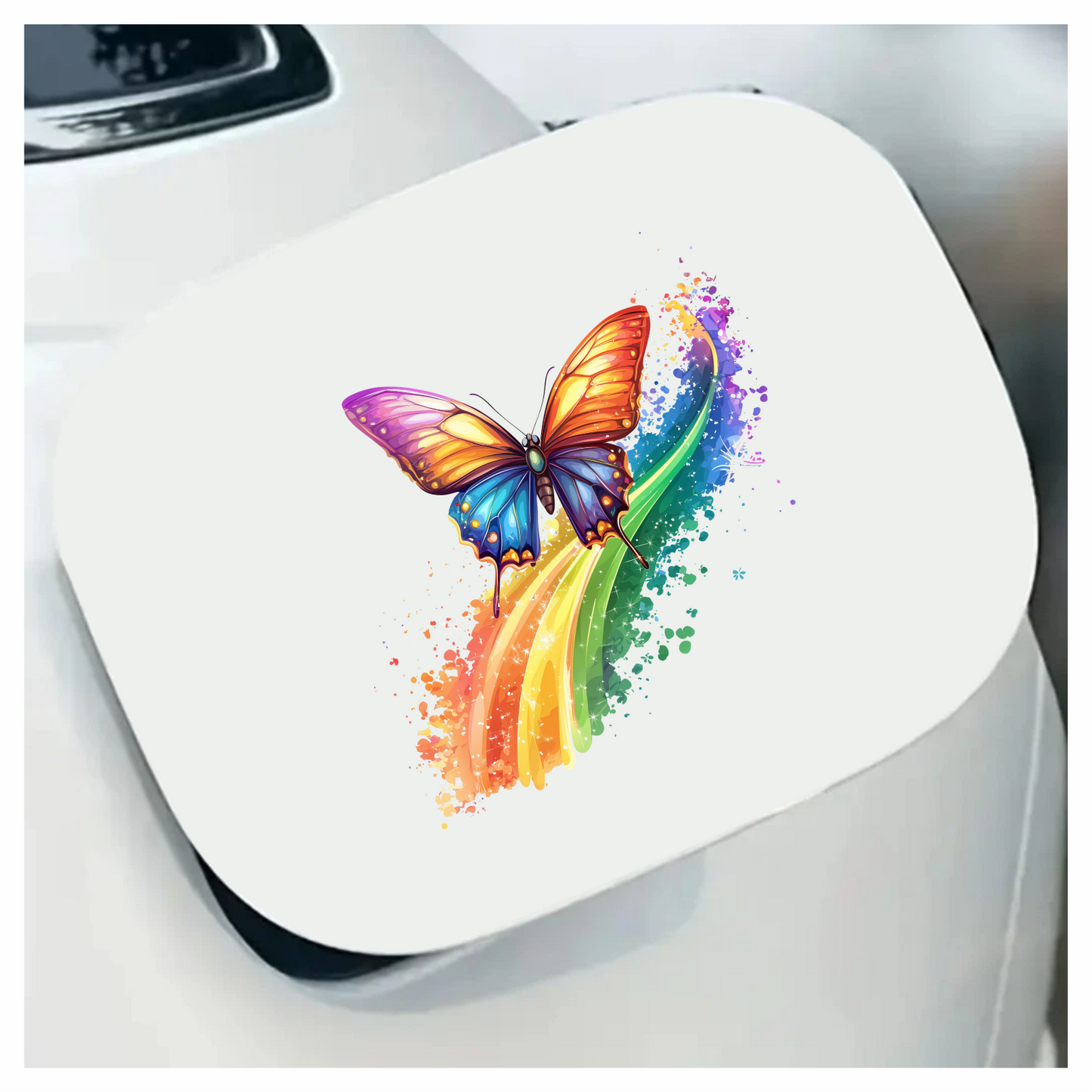 Butterfly Rainbow Colorful Bright Vinyl Sticker Decal