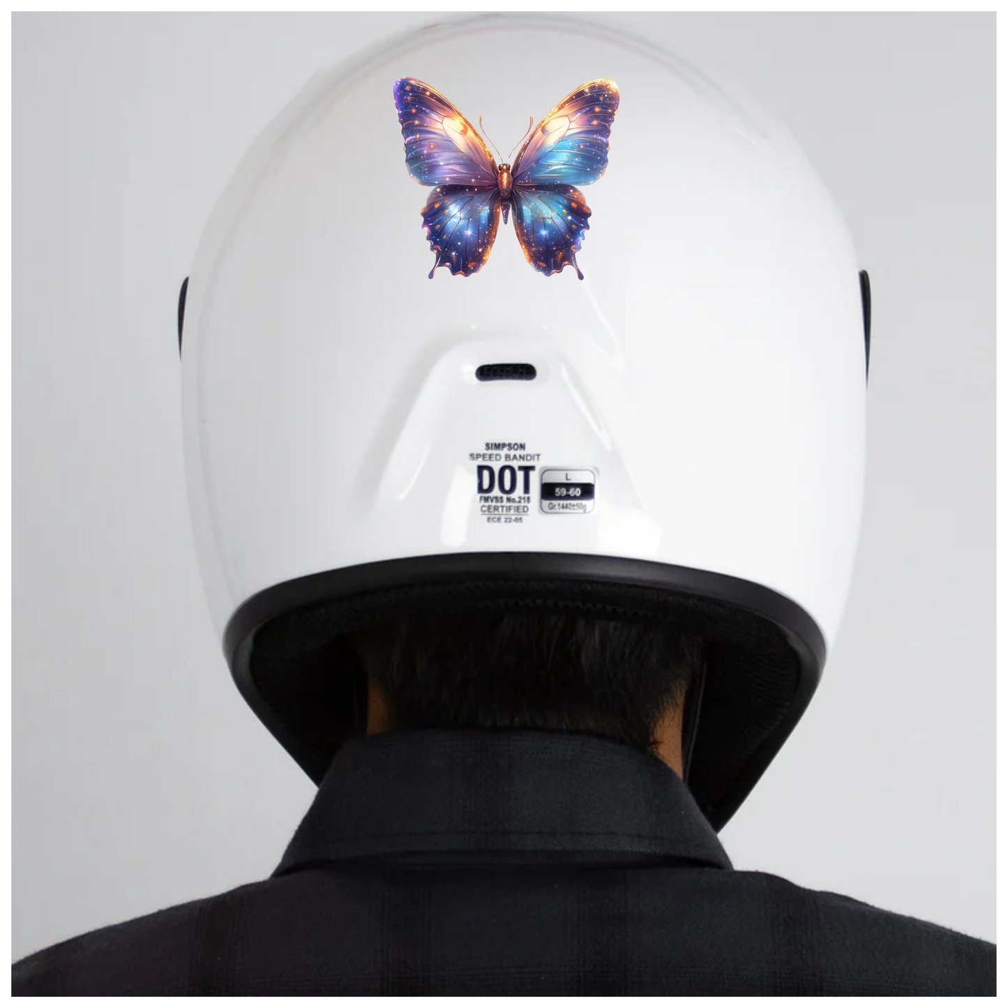Butterfly Purple Cosmic Bright Wings Vinyl Sticker Decal