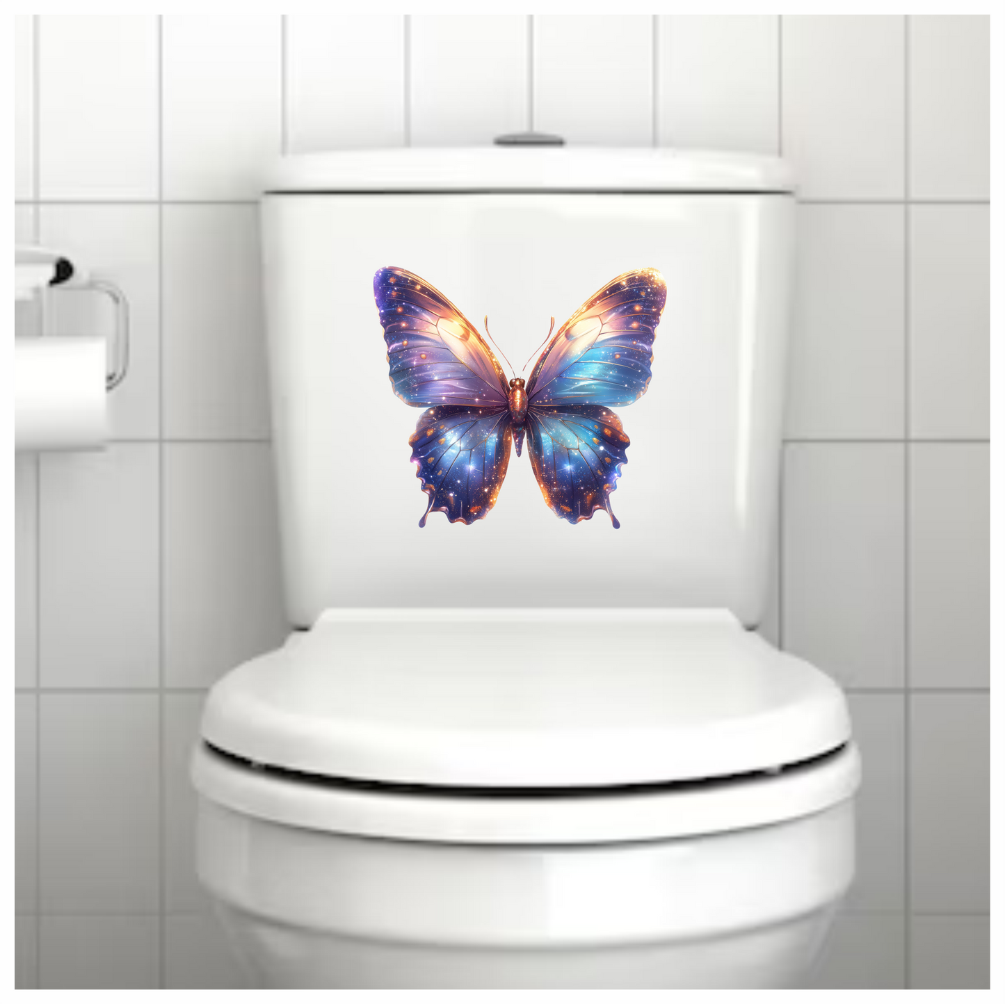 Butterfly Purple Cosmic Bright Wings Vinyl Sticker Decal