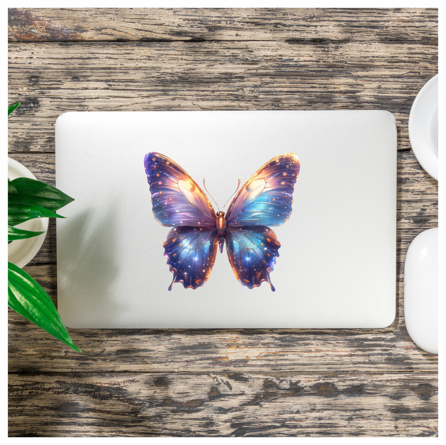 Butterfly Purple Cosmic Bright Wings Vinyl Sticker Decal