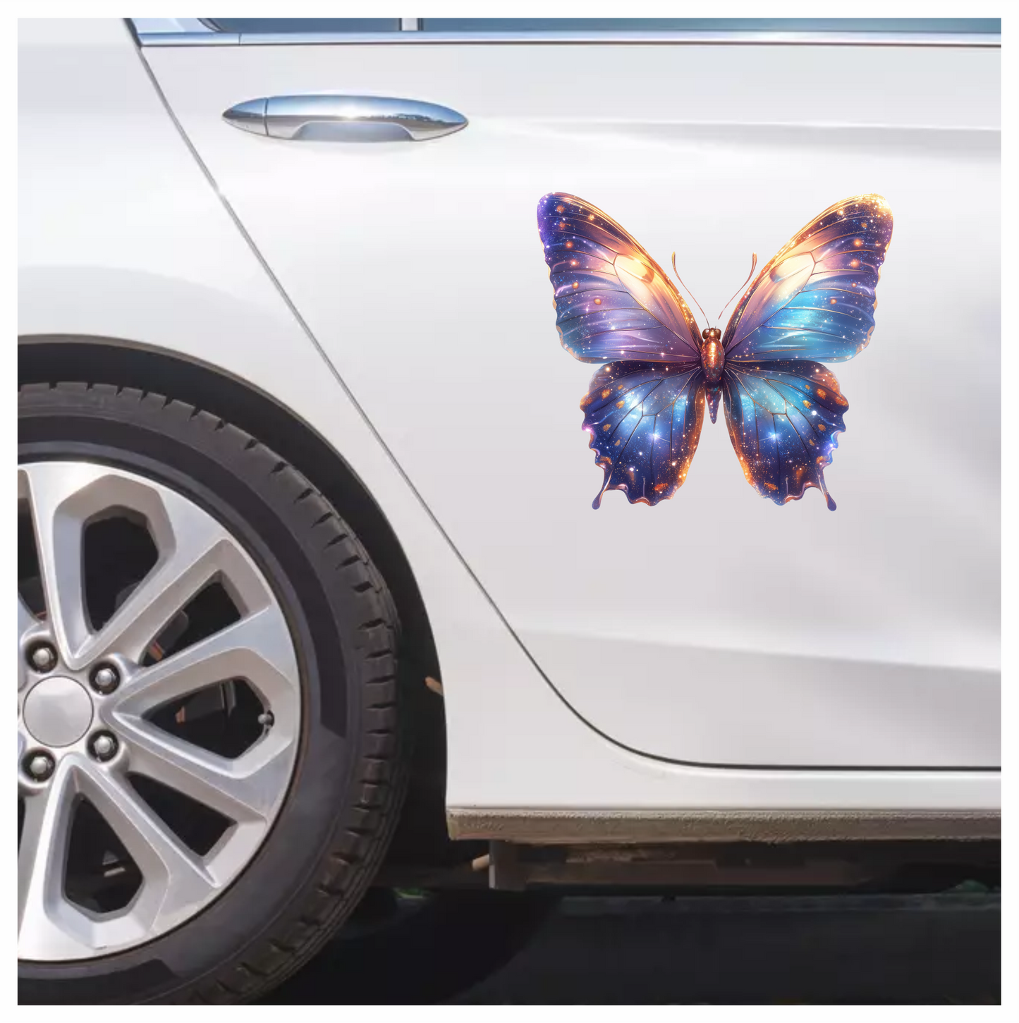 Butterfly Purple Cosmic Bright Wings Vinyl Sticker Decal