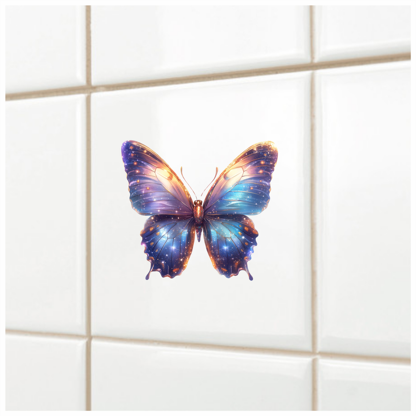 Butterfly Purple Cosmic Bright Wings Vinyl Sticker Decal